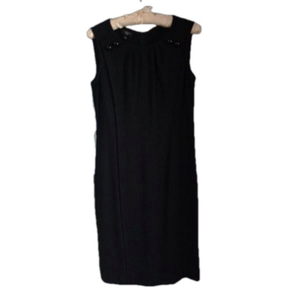 Talbots 6 petite black sleeveless dress